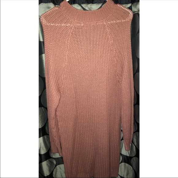 Mauve sweater dress - Picture 2 of 5